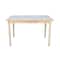 International Concepts Rectangle Table with Butterfly Extension, Unfinished, 32 in W, 48 in L, 30 in H, Wood, Unfinished K-T32X-330T - alternate 4